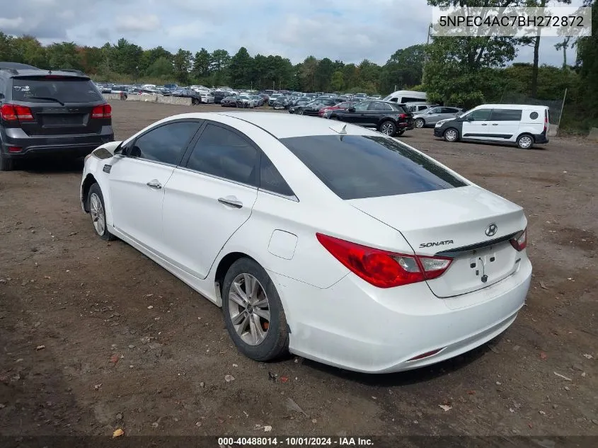 2011 Hyundai Sonata Limited VIN: 5NPEC4AC7BH272872 Lot: 40488014