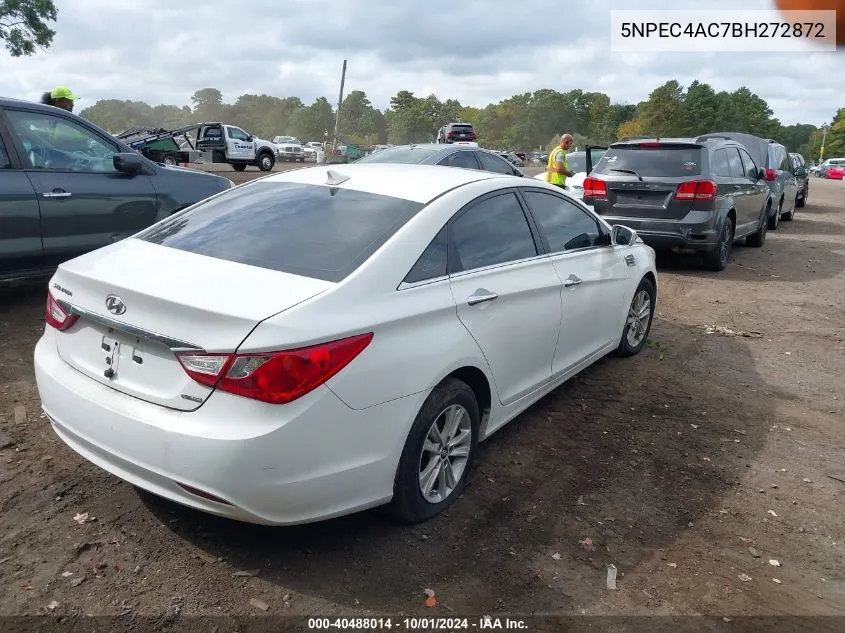 2011 Hyundai Sonata Limited VIN: 5NPEC4AC7BH272872 Lot: 40488014