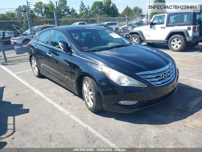 5NPEC4AC7BH259491 2011 Hyundai Sonata Limited