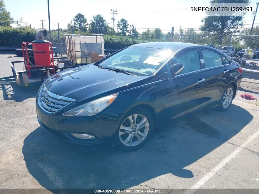 5NPEC4AC7BH259491 2011 Hyundai Sonata Limited