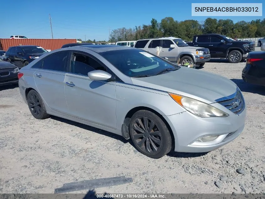 2011 Hyundai Sonata Se VIN: 5NPEB4AC8BH033012 Lot: 40567473