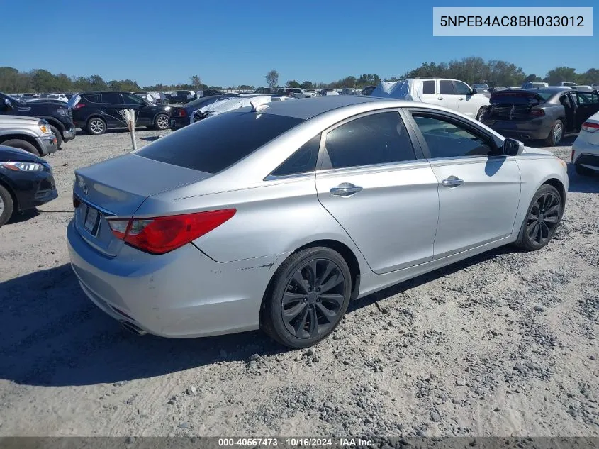 2011 Hyundai Sonata Se VIN: 5NPEB4AC8BH033012 Lot: 40567473