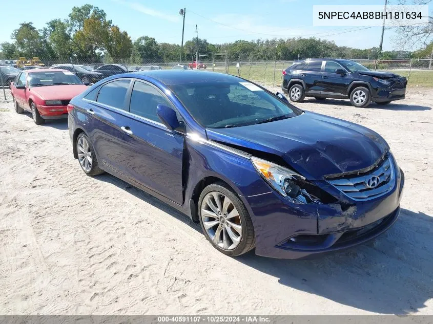 2011 Hyundai Sonata Se 2.0T VIN: 5NPEC4AB8BH181634 Lot: 40591107