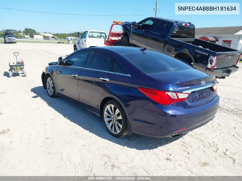 2011 Hyundai Sonata Se 2.0T VIN: 5NPEC4AB8BH181634 Lot: 40591107