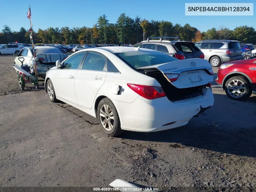 5NPEB4AC8BH128394 2011 Hyundai Sonata Gls