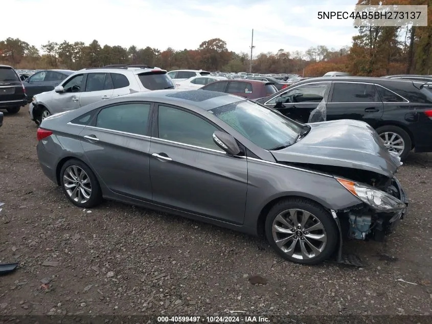 2011 Hyundai Sonata Se/Limited VIN: 5NPEC4AB5BH273137 Lot: 40599497