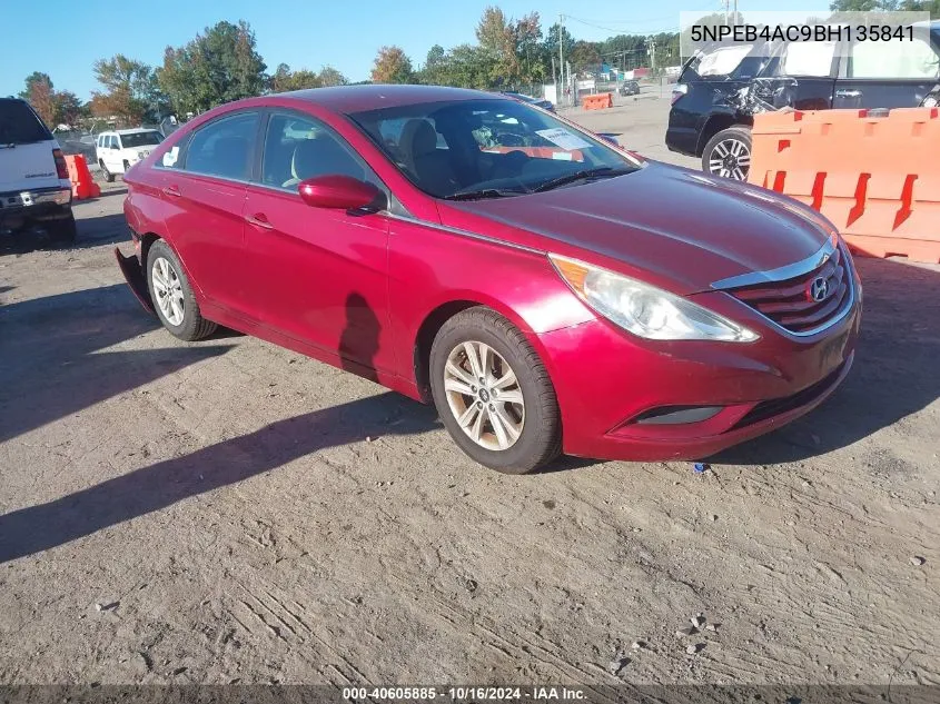 2011 Hyundai Sonata Gls VIN: 5NPEB4AC9BH135841 Lot: 40605885