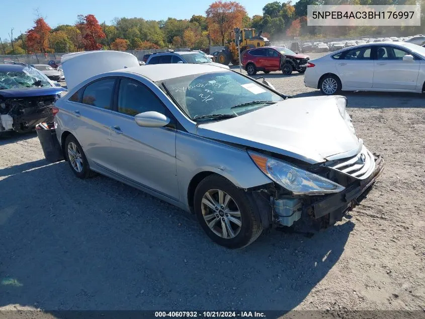 2011 Hyundai Sonata Gls VIN: 5NPEB4AC3BH176997 Lot: 40607932