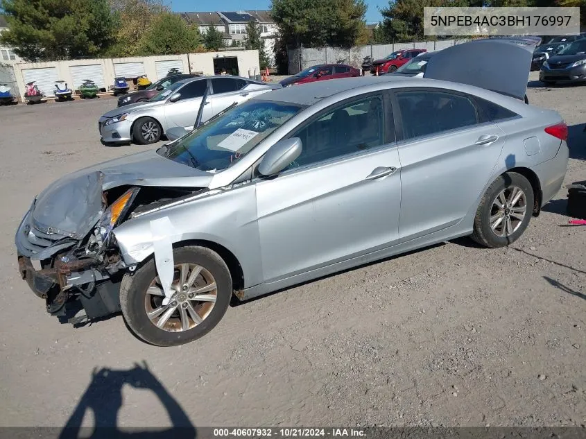 2011 Hyundai Sonata Gls VIN: 5NPEB4AC3BH176997 Lot: 40607932