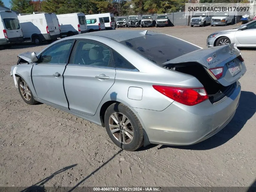 2011 Hyundai Sonata Gls VIN: 5NPEB4AC3BH176997 Lot: 40607932