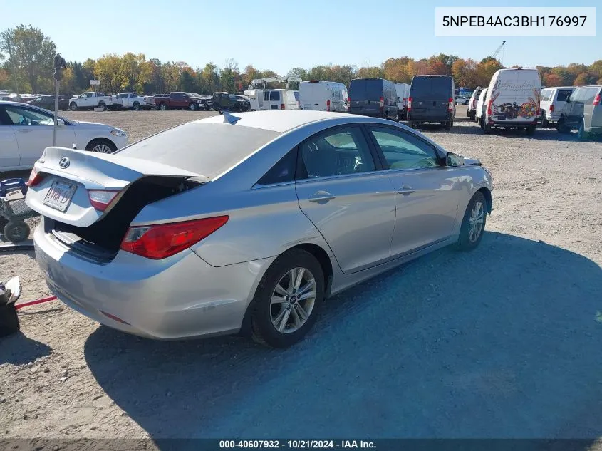 5NPEB4AC3BH176997 2011 Hyundai Sonata Gls