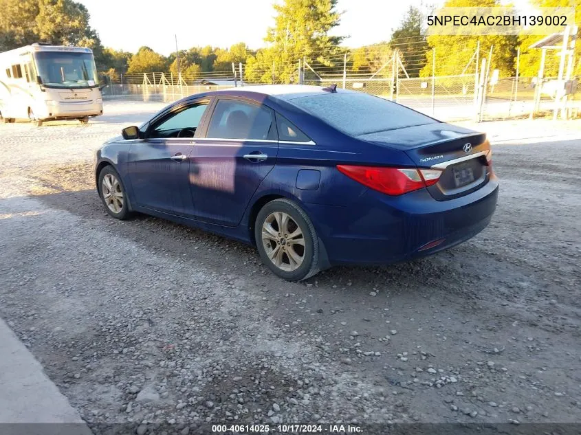 2011 Hyundai Sonata Limited VIN: 5NPEC4AC2BH139002 Lot: 40614025