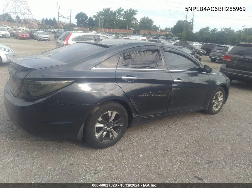 2011 Hyundai Sonata Gls VIN: 5NPEB4AC6BH285969 Lot: 40627023