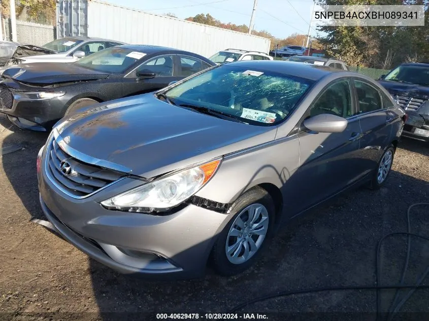 2011 Hyundai Sonata Gls VIN: 5NPEB4ACXBH089341 Lot: 40629478