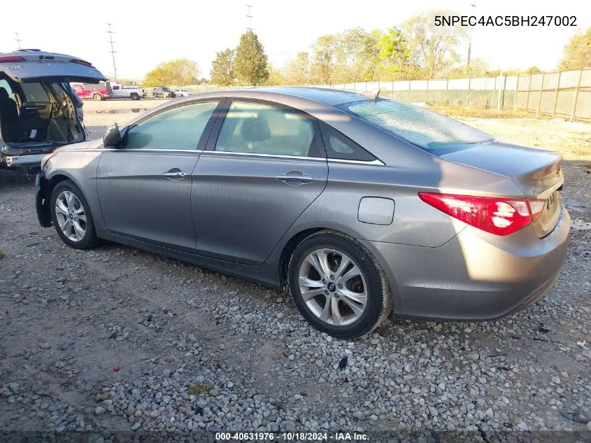 2011 Hyundai Sonata Limited VIN: 5NPEC4AC5BH247002 Lot: 40631976