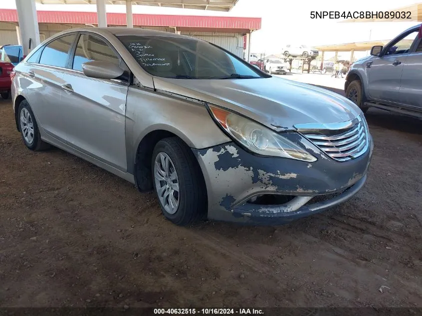 2011 Hyundai Sonata Gls VIN: 5NPEB4AC8BH089032 Lot: 40632515