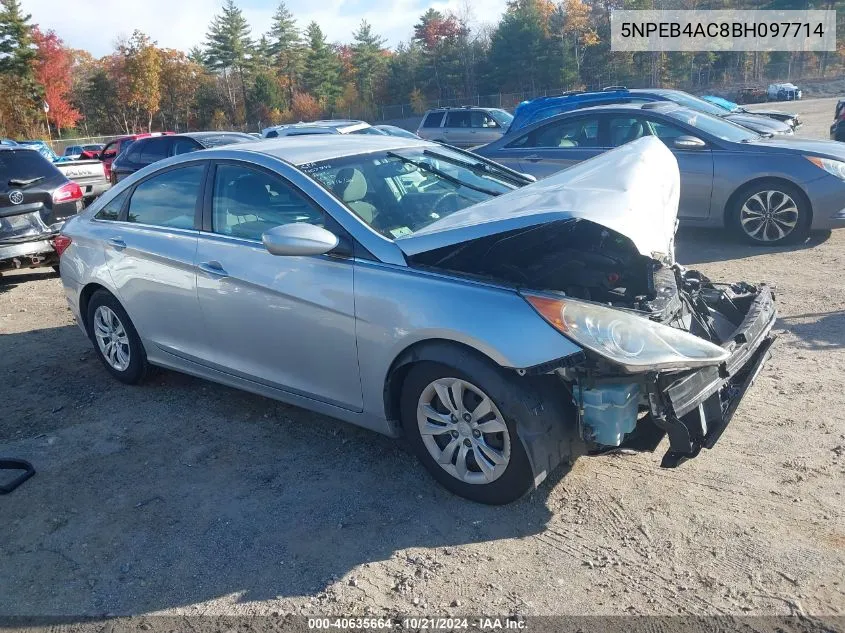 5NPEB4AC8BH097714 2011 Hyundai Sonata Gls