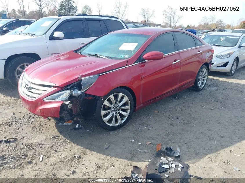 2011 Hyundai Sonata Se VIN: 5NPEC4AC5BH027052 Lot: 40639988