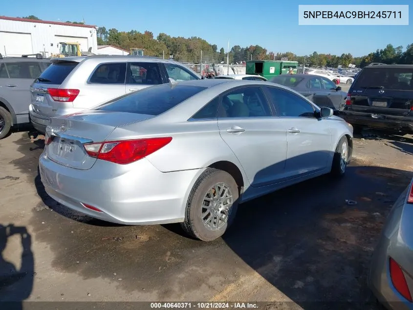 2011 Hyundai Sonata Gls VIN: 5NPEB4AC9BH245711 Lot: 40640371