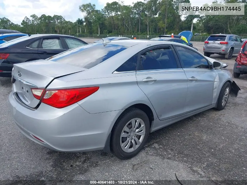 2011 Hyundai Sonata Gls VIN: 5NPEB4AC9BH174445 Lot: 40641403