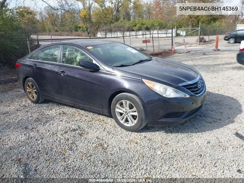 2011 Hyundai Sonata Gls VIN: 5NPEB4AC6BH145369 Lot: 40644650