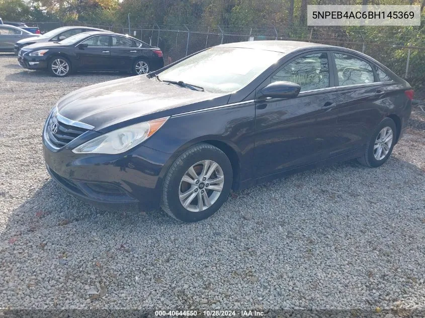 2011 Hyundai Sonata Gls VIN: 5NPEB4AC6BH145369 Lot: 40644650