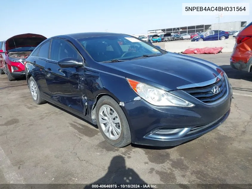 5NPEB4AC4BH031564 2011 Hyundai Sonata Gls