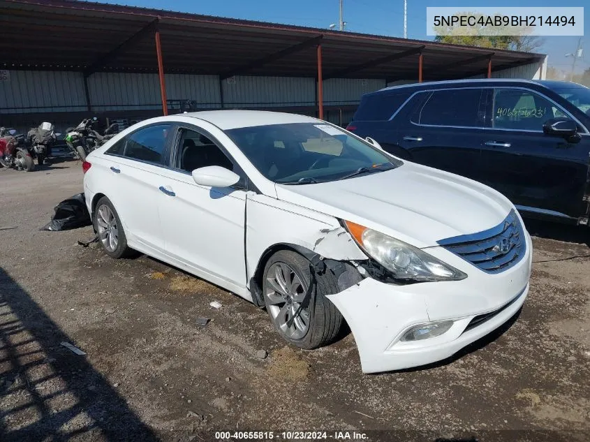 2011 Hyundai Sonata Se 2.0T VIN: 5NPEC4AB9BH214494 Lot: 40655815