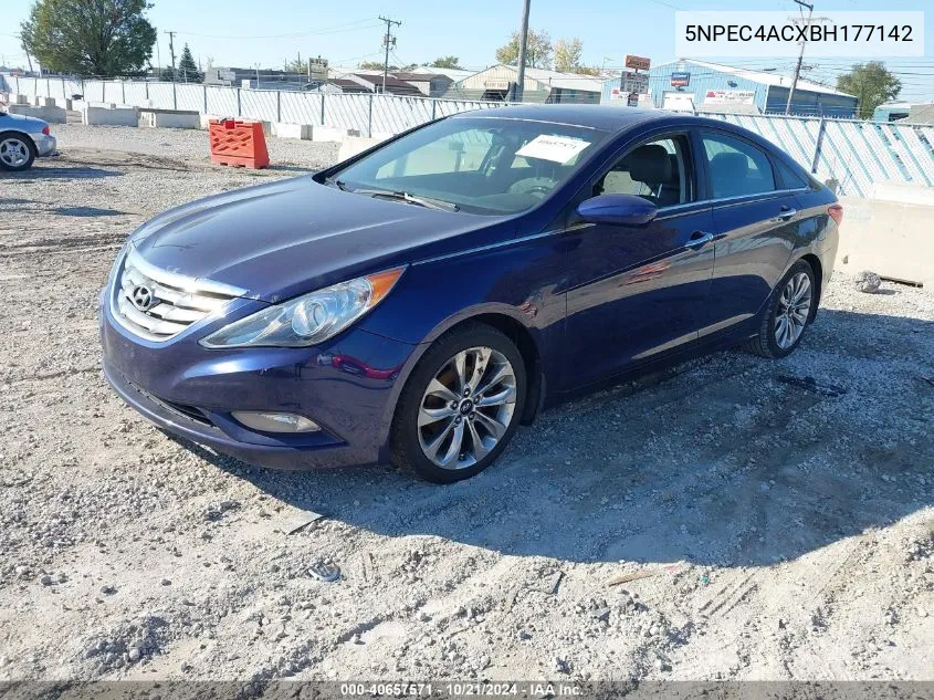 2011 Hyundai Sonata Se VIN: 5NPEC4ACXBH177142 Lot: 40657571