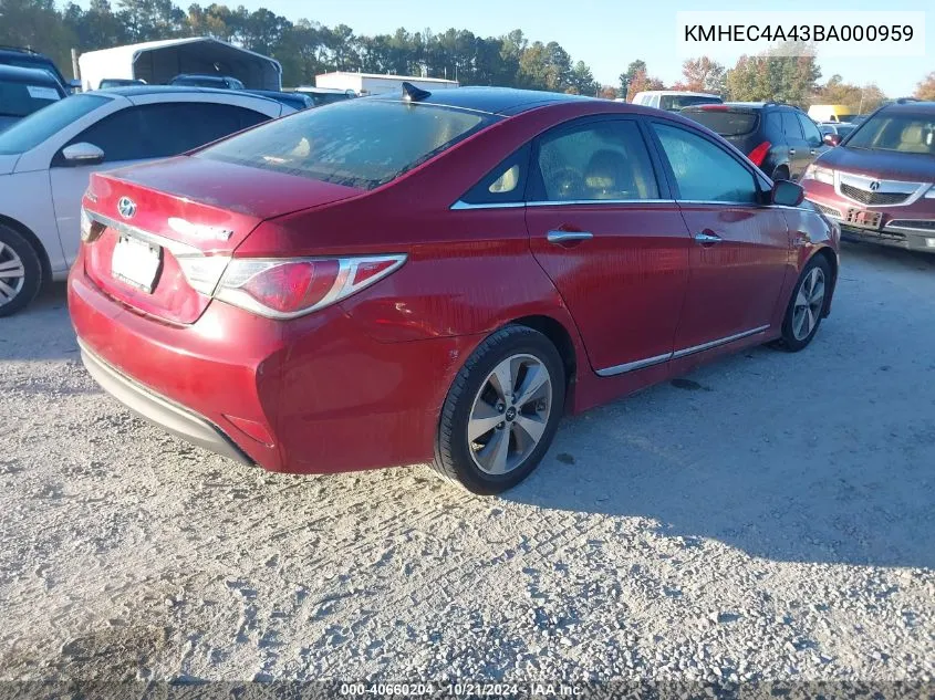 KMHEC4A43BA000959 2011 Hyundai Sonata Hybrid Hybrid