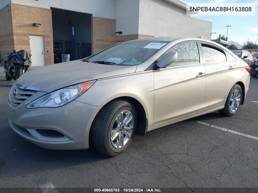 2011 Hyundai Sonata Gls VIN: 5NPEB4AC8BH163808 Lot: 40665703