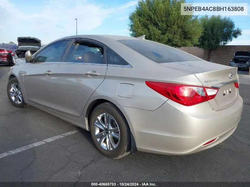 2011 Hyundai Sonata Gls VIN: 5NPEB4AC8BH163808 Lot: 40665703