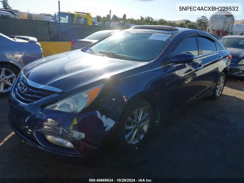 2011 Hyundai Sonata Se VIN: 5NPEC4ACXBH229532 Lot: 40669834