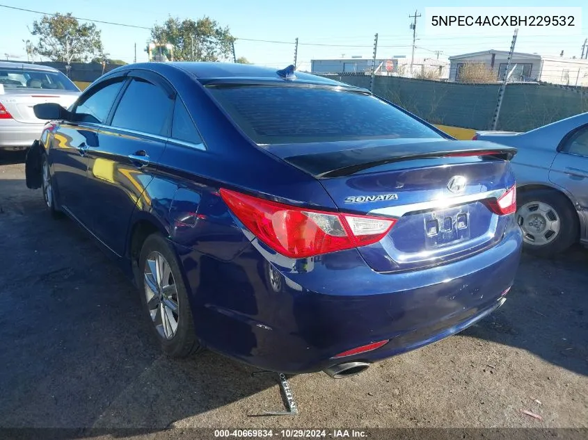 2011 Hyundai Sonata Se VIN: 5NPEC4ACXBH229532 Lot: 40669834