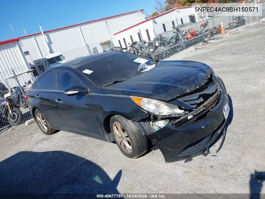 2011 Hyundai Sonata Limited VIN: 5NPEC4AC8BH150571 Lot: 40677797