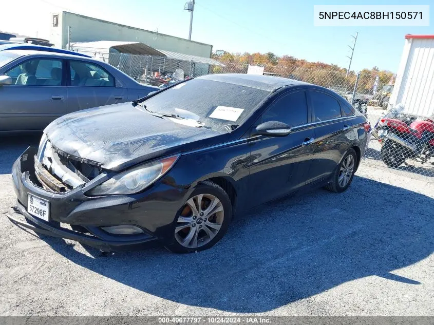 2011 Hyundai Sonata Limited VIN: 5NPEC4AC8BH150571 Lot: 40677797