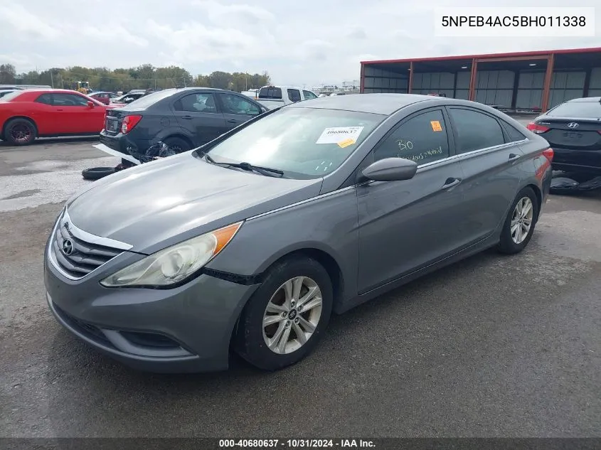 2011 Hyundai Sonata Gls VIN: 5NPEB4AC5BH011338 Lot: 40680637