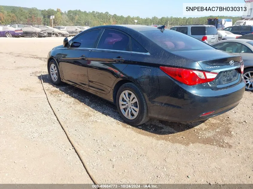 2011 Hyundai Sonata Gls VIN: 5NPEB4AC7BH030313 Lot: 40684773