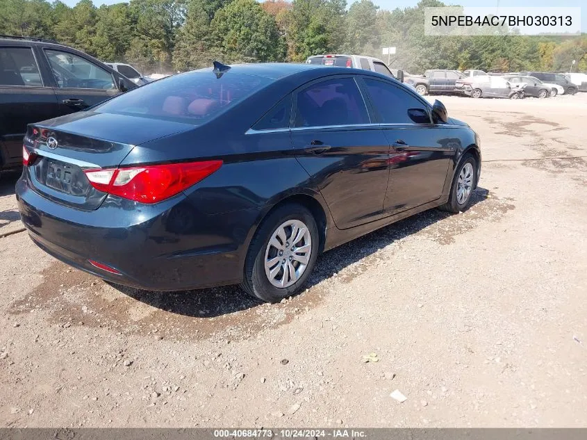 2011 Hyundai Sonata Gls VIN: 5NPEB4AC7BH030313 Lot: 40684773