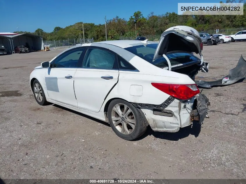 2011 Hyundai Sonata Limited VIN: 5NPEC4AC6BH004282 Lot: 40691728