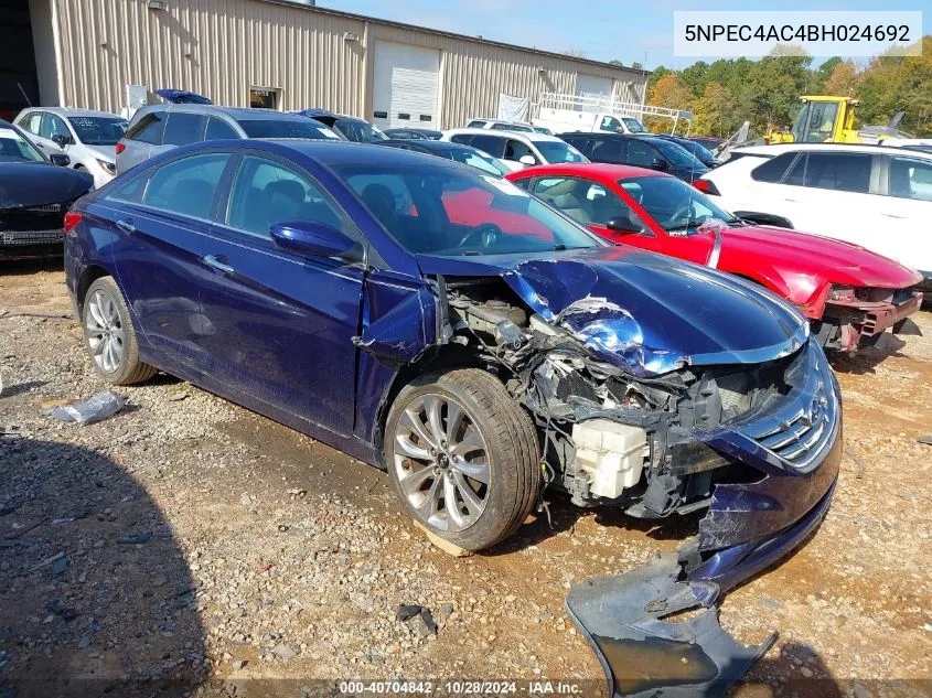 2011 Hyundai Sonata Se/Limited VIN: 5NPEC4AC4BH024692 Lot: 40704842