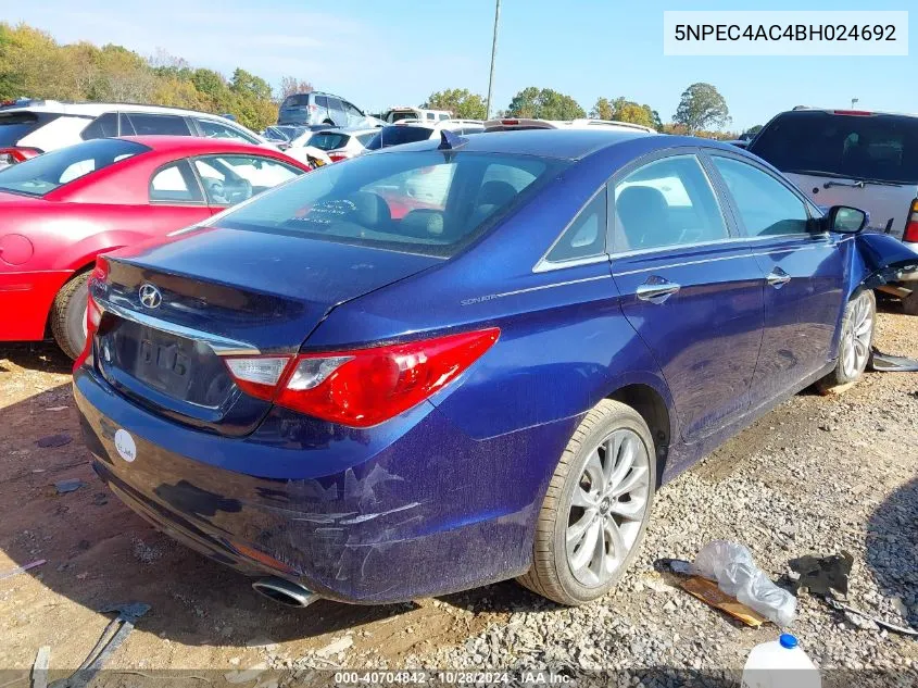 2011 Hyundai Sonata Se/Limited VIN: 5NPEC4AC4BH024692 Lot: 40704842