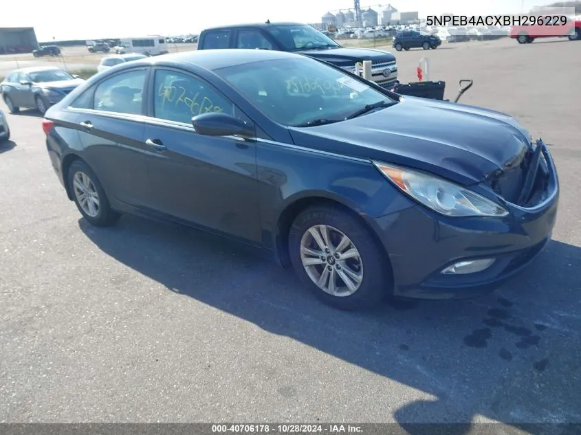 2011 Hyundai Sonata Gls VIN: 5NPEB4ACXBH296229 Lot: 40706178