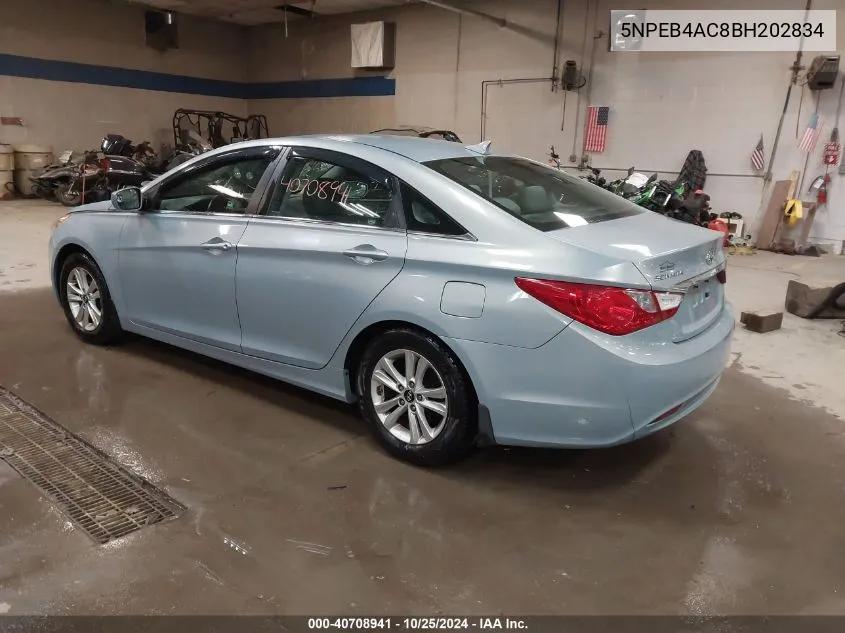 2011 Hyundai Sonata Gls VIN: 5NPEB4AC8BH202834 Lot: 40708941