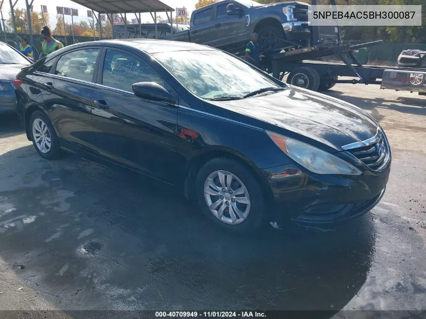 2011 Hyundai Sonata Gls VIN: 5NPEB4AC5BH300087 Lot: 40709949