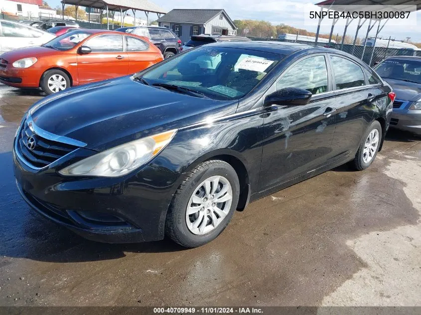 2011 Hyundai Sonata Gls VIN: 5NPEB4AC5BH300087 Lot: 40709949