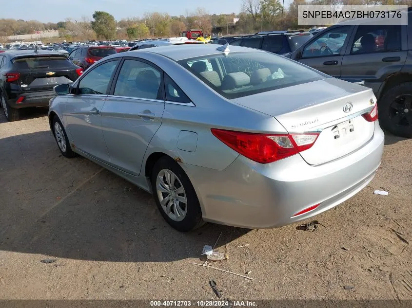 2011 Hyundai Sonata Gls VIN: 5NPEB4AC7BH073176 Lot: 40712703