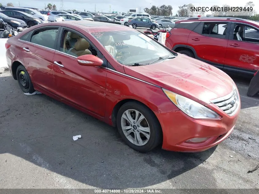 2011 Hyundai Sonata Limited VIN: 5NPEC4AC1BH229449 Lot: 40714800