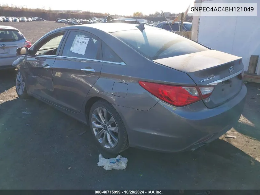 2011 Hyundai Sonata Se VIN: 5NPEC4AC4BH121049 Lot: 40715999