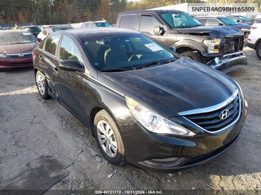 2011 Hyundai Sonata Gls VIN: 5NPEB4AC9BH165809 Lot: 40721772